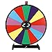 HomGarden 24 Inch Prize Wheel for Christmas Parties | Tabletop Spinner Game with 14 Slots & Dry-Erase Board, Office & Family Fun