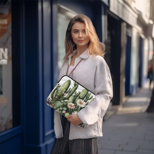 Funda para laptop de 13 a 14 pulgadas con diseño de cactus y flores miniatura 7