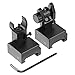 Twod Flip Up Backup Iron Sights Set, Front and Rear Sights for Picatinny Rail