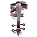Cecilio Solid Wood Electric/Silent Violin with Ebony Fittings - 4/4 Full Size - Metallic Red Mahogany