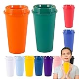 Generico Reusable Coffee Cups Travel, 11 Pieces Portable Hot And Cold Drink Mugs, 16 oz Microwavable Drinking Cups, Hot Coffee Drink Mugs, Cold Water Drink Mugs, Juice Drinking Cups, Tea Travel Mugs