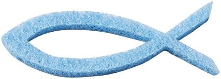 Trendy Felt Fish Light Blue Approximately 44 mm Long