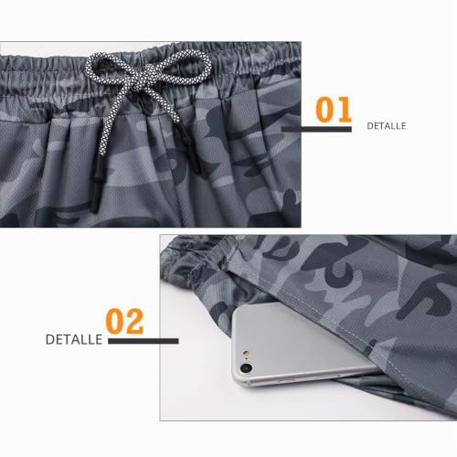 Miniatura 4 de Xdsp Pantalón Corto Para Hombre,Pantalones Cortos Deportivos Para Correr 2 En 1 Con Compresión Interna Y Bolsillo Para Hombres