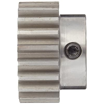 Boston Gear ND12B Spur Gear, 14.5 Pressure Angle, Steel, Inch, 12 Pitch, 0.500 Bore, 1.167 OD, 0.750 Face Width, 12 Teeth