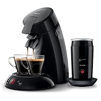 Philips Domestic Appliances Senseo Original Kaffeepadmaschine Mit Milchaufschäumer - Kaffee Boost Und Crema Plus Technologie, 0.7 Liters, Schwarz, (HD6553/65) – Ansicht 1
