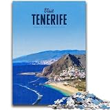 Rompecabezas para Adolescentes de 1000 Piezas Visita Tenerife, Rompecabezas de 1000 Piezas, Ideal para Pasar el Tiempo Libre en casa y con Papá Noel (26x38cm)