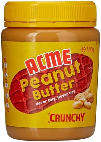 Acme Products Crunchy Peanut Butter 500g | 21g Protein | Tasty & Healthy Nut Butter Spread Vegan | Cholesterol & Gluten Free | Crunchy & Nutty Peanut Butter | Zero Trans Fat
