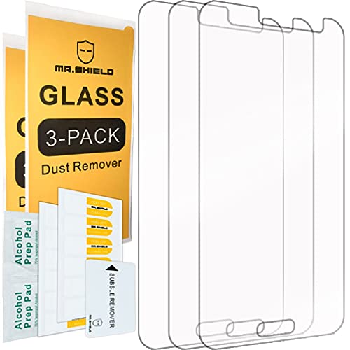 Mr.Shield [3-PACK] Designed For Samsung Galaxy J2 [Tempered Glass] Screen Protector [0.3mm Ultra Thin 9H Hardness 2.5D Round Edge] with Lifetime Replacement