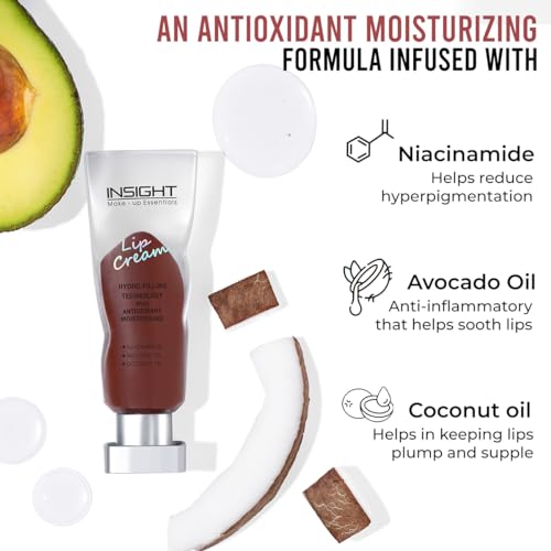 INSIGHT Lip Cream - Athena | Long Lasting | Easy to Wear | Non-Sticky & Transferproof | Liquid Matte Formula | 16 Hr Wear | Infused with Avocado, Coconut Oil & Niacinamide - 5g