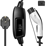 MEGEAR Level 2 16A EV Charger(240V, 16A, 25ft), Portable EVSE Home Electric Vehicle Charging Station...