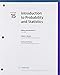 Bundle: Introduction to Probability and Statistics, Loose-leaf Version, 15th + WebAssign, Printed Access Card, Single-Term