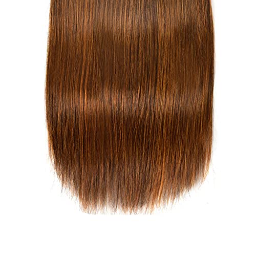 Extensiones de cabello humano liso y virgen sin procesar con brillo natural 6
