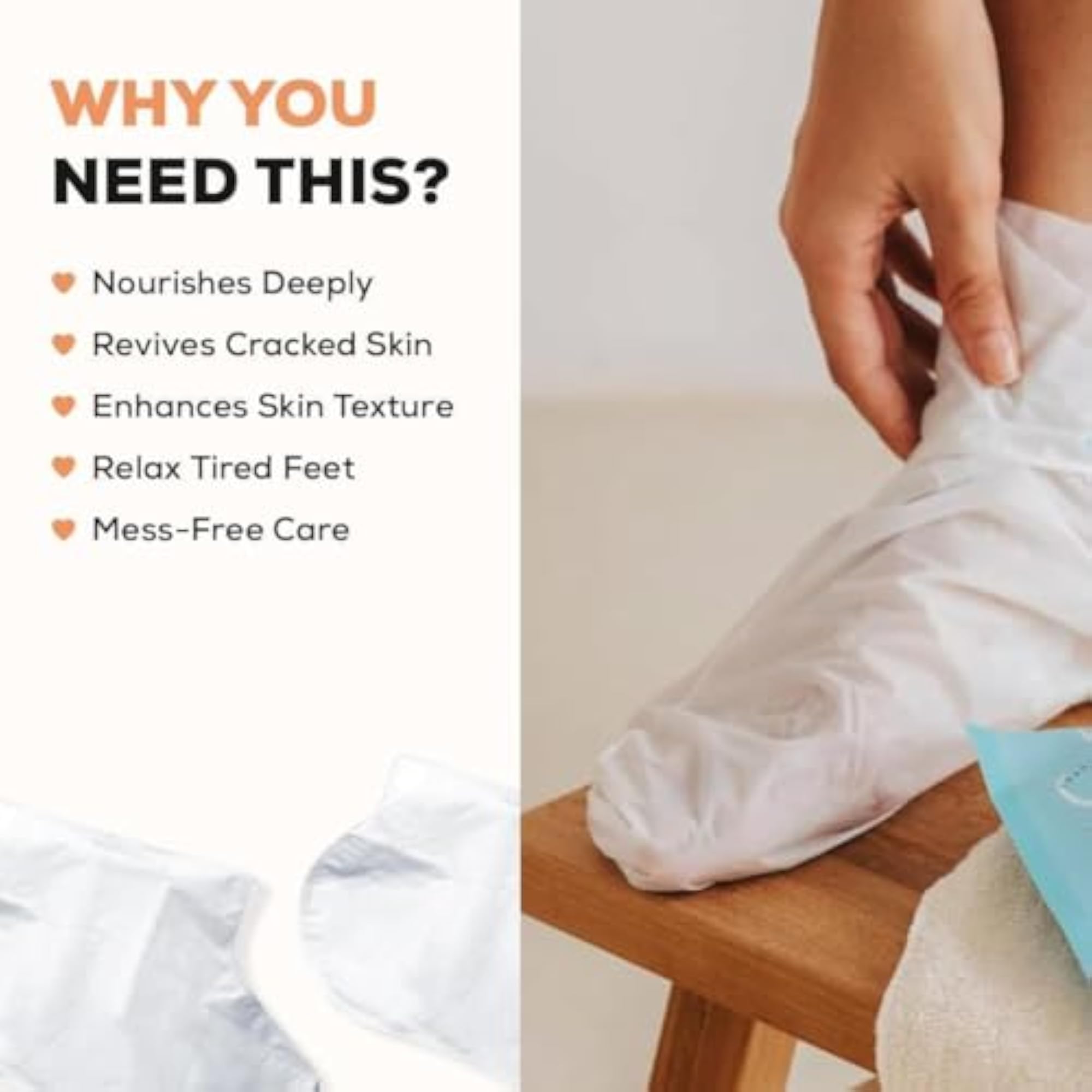 Goat Milk Foot Peel Mask with Nicotinamide