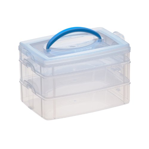 Snapware Snap 'N Stack Portable Organizer (6.6-Inches by 9.8-Inches, BPA Free Plastic)