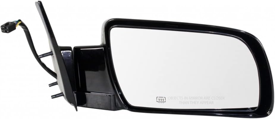 For Chevy Tahoe 1998 1999 2000 Door Mirror Driver Side | Power | Heated | Black | Replacement For GM1320276