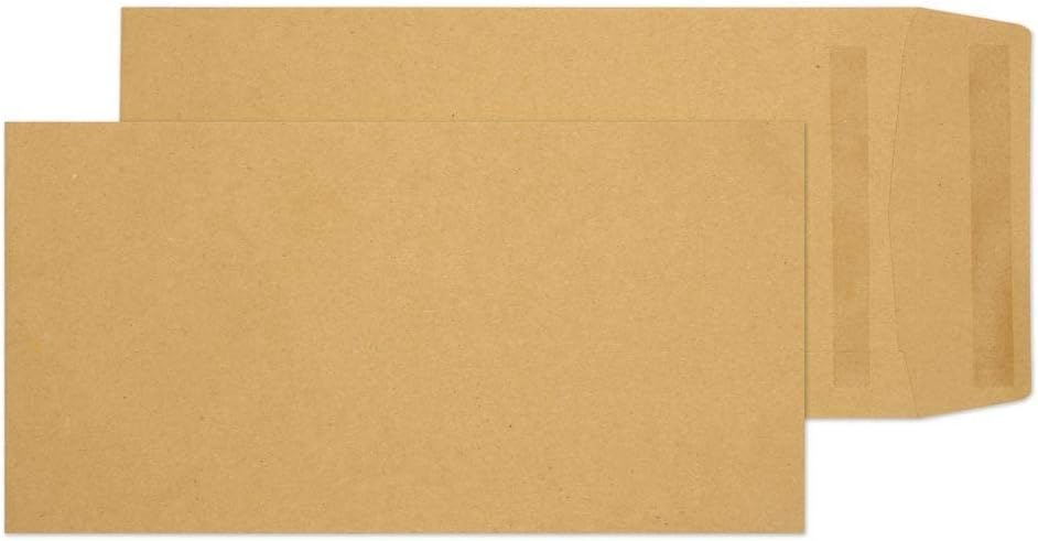 Purely Everyday 254 x 178 mm Pocket Self Seal Envelope - Manilla (Pack of 500)