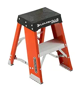 Louisville Ladder FY8002 300-Pound Duty Rating Fiberglass Step Stand Ladder, 2-Foot