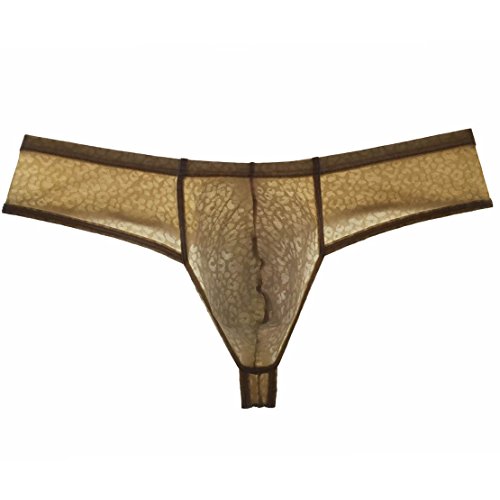 Men's Thong Boxer Pouch Bikini Stretchy Sexy Guys Underwear Spandex Male Micro Trunks Posing Pattern Pants4