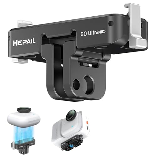 Semaiki Suporte magnético de desbloqueio rápido para Insta360 GO Ultra, acessório de montagem magnético para Insta360 GO Ultra