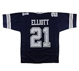 Ezekiel Elliott Autographed/Signed Dallas Custom Blue Jersey
