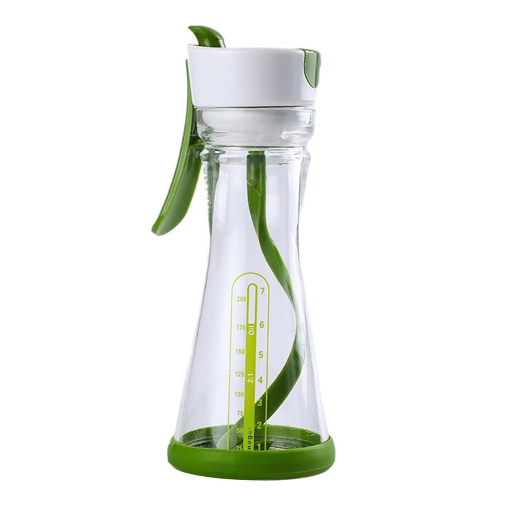 Greohnmpaw Salad Dressing Bottle Convenient Homemade Vinaigrette Leakproof 200Ml Easy Pouring Salad Dressing Mixer Container Mixing