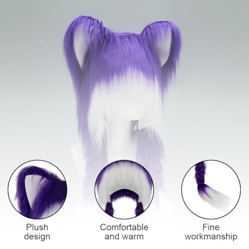 Cache-oreilles chauds hiver et masque de tête chat en peluche