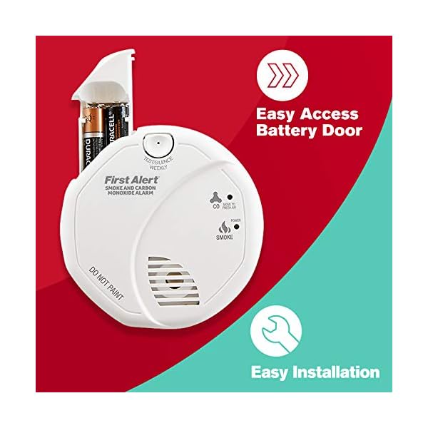 First Alert SCO5 Combination Optical Smoke Alarm & Carbon Monoxide Detector, AA Battery Powered - Image 7
