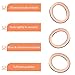 Oruola 10pcs 14mm Crush Washer,Oil Plug Crush Washer,Copper Crush Washer Oil Drain Plug,Oil Drain Plug Washer,Car Accessories 14mm Copper Oil Drain Plug Gasket,Replace OEM 007603-014106