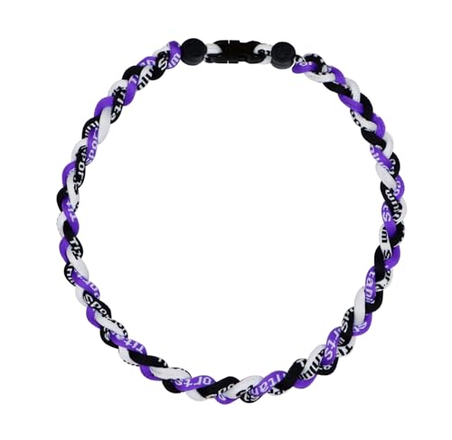 SUPBOMM Baseball Rope Necklaces League Team Colors Braided Necklace Baseball Team Gifts Rockies