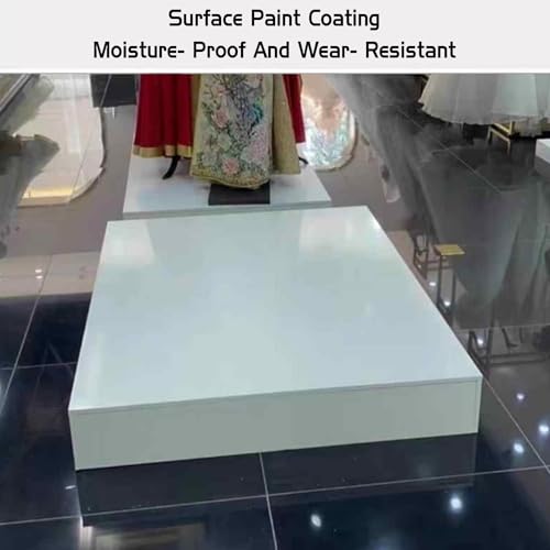 Présentoir mannequin blanc sur socle avec plateau robuste de 150 cm