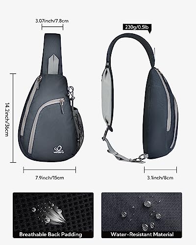 image for WATERFLY Crossbody Sling Bag Small Water Resistant Backpack Lightweigh