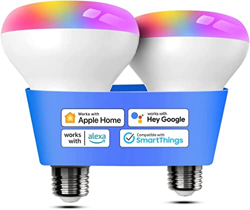 Meross Smart Light Bulb, BR30 Flood WiFi LED Bulbs...