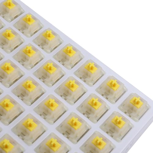 Gateron Milky Yellow Pro Switches 5 Pin Linear Switches for Mechanical Keyboard 50g Pre Lubed Keyboard Switches Set 35 Pcs/Pack - Thumbnail 5