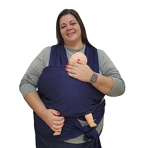 Wrap Sling Plus Size Canguru 7 Metros GG Azul Marinho