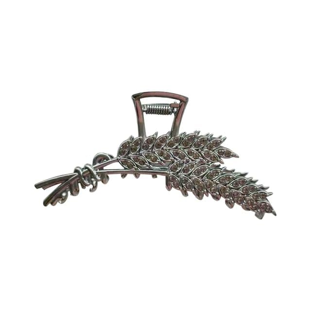 Image of Black Straw Design Clutcher For Women | Stylish Hair Claws For Girls | Trendy Alloy Metal Clips | Premium & Fashionable Girls Hairs Clutch / Accessories Suitable In Various Occasions Pack Of 1