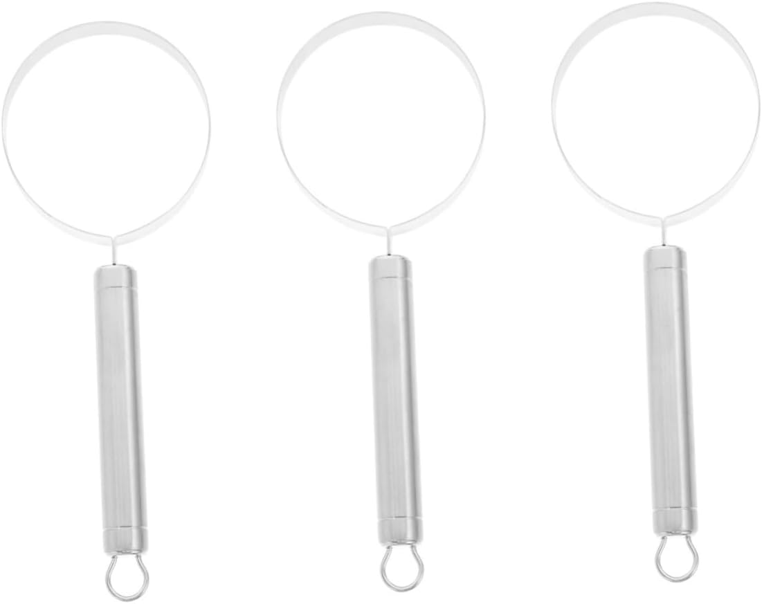 Mikinona 3pcs Stainless Steel Watermelon Fruit Scooper Kitchen Gadget Non- Handle Design for Home Use Convenient Hanging Storage