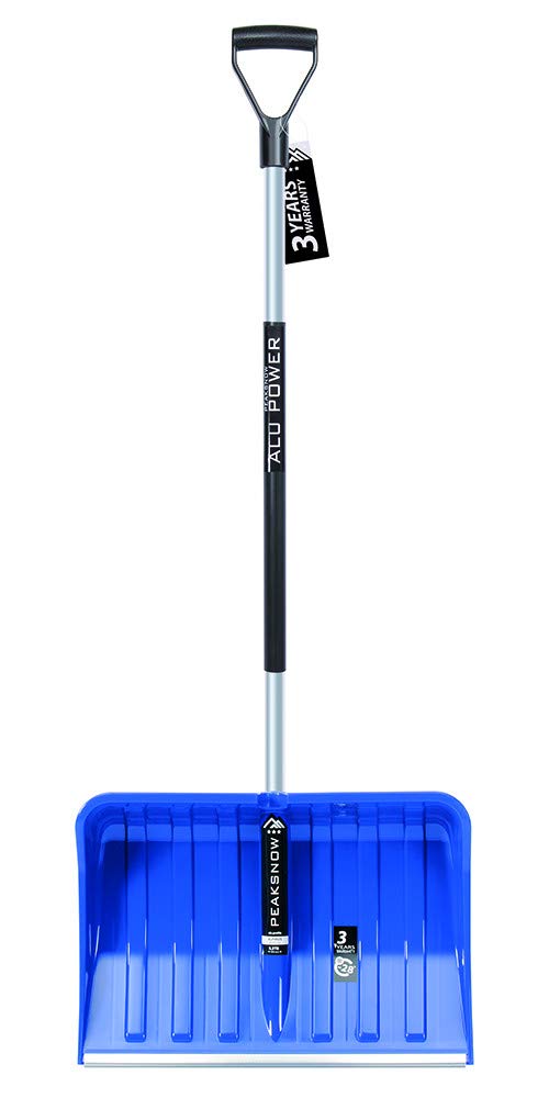 Lot de 2 Pelles à Neige Avec Poignée Ergonomique - Pour Petites et Grandes Quantités - Lame en Plastique, Bord et Manche en Aluminium