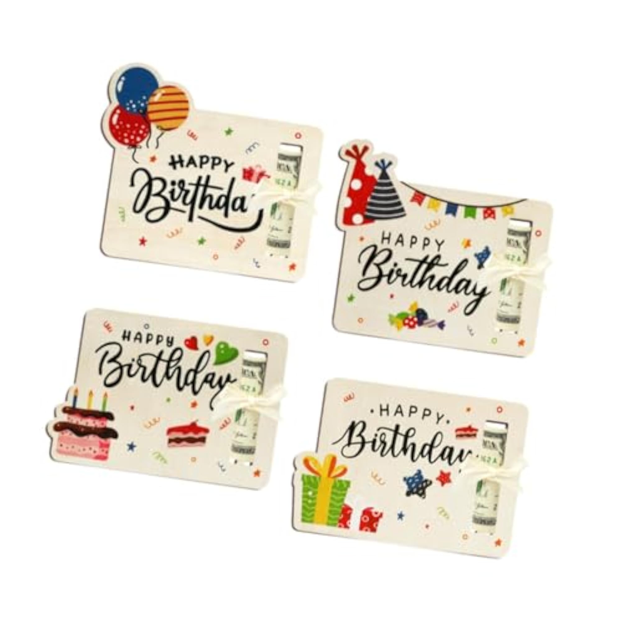 Unique Wooden Money Holder for Birthday Party Fun