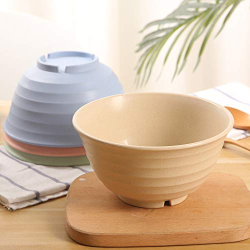 image for Shopwithgreen Unbreakable Large Cereal Bowls - 30 OZ Wheat Straw Fiber