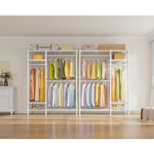 Image of VIPEK V2 Heavy Duty Clothes Rack, Metal Closet Rack Organizer, White