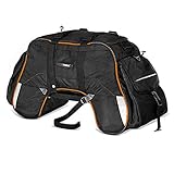 Dimensiones: Ancho 69 cm, altura 41 cm, profundidad 35cm. Hecho de nylon 1680D, muy duradero, resistente a los rayos UV y con un recubrimiento de PU impermeable. Forro interior en el compartimento principal de nylon absolutamente impermeable