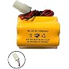 (2 Pack) Exit Sign Emergency Light Sharp 51500RS CE140P E82082100 10050205 ENB-06006 ENB06006 6v 1000mAh Ni-CD Battery Pack Replacement
