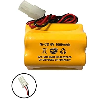 (2 Pack) Exit Sign Emergency Light Sharp 51500RS CE140P E82082100 10050205 ENB-06006 ENB06006 6v 1000mAh Ni-CD Battery Pack Replacement