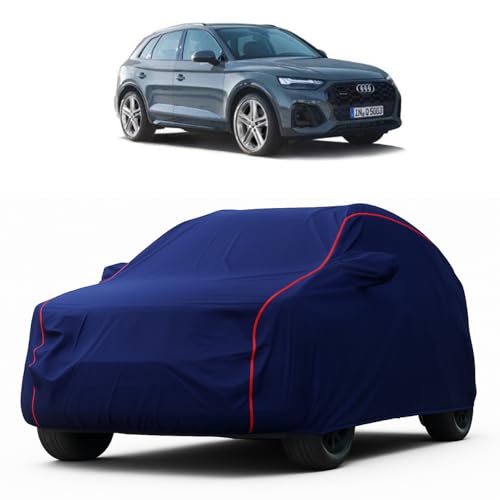 Image of Heavy-Duty Car Cover for Compatible with Audi Q5 (2021 to 2025 All Models) Deluxe Car Protection Cover - Waterproof & UV-Resistant All-Season Exterior Protection