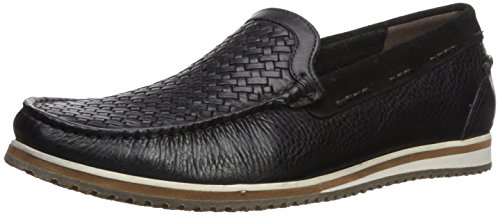 Hush Puppies Men's Bolognese Woven Moc Loafer Black 11 M US