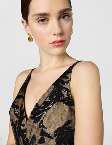 Image of Courtney Sequin Overlay Dress