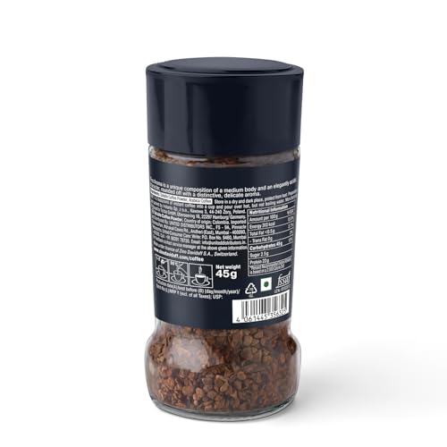 Image of Davidoff Coffee Fine Aroma, 45G | 100% Arabica Beans | 7 /12 Intensity | Granules, Glass Bottle | 45G - Pack Of 12