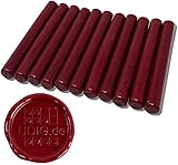 Siegelwachs 11 mm Bordeauxrot für Heißklebepistole 10 cm 100 g, weinrot