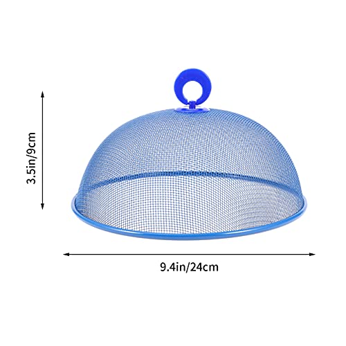 Hemoton 3Pcs Malha De Ferro Forjado Tampas de Alimentos Metal Protetores de Capa de Poeira Cobre Ali