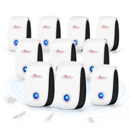 Image of 2026 Ultrasonic Pest Repellent Plug in Indoor 10Pack - Electronic Mouse Repellent Plug in,Sonic Rodent Deterrent for Mice,Roaches,Ants,Spiders - Summer Pest Control for Kitchen Pantry,Garage,Basement